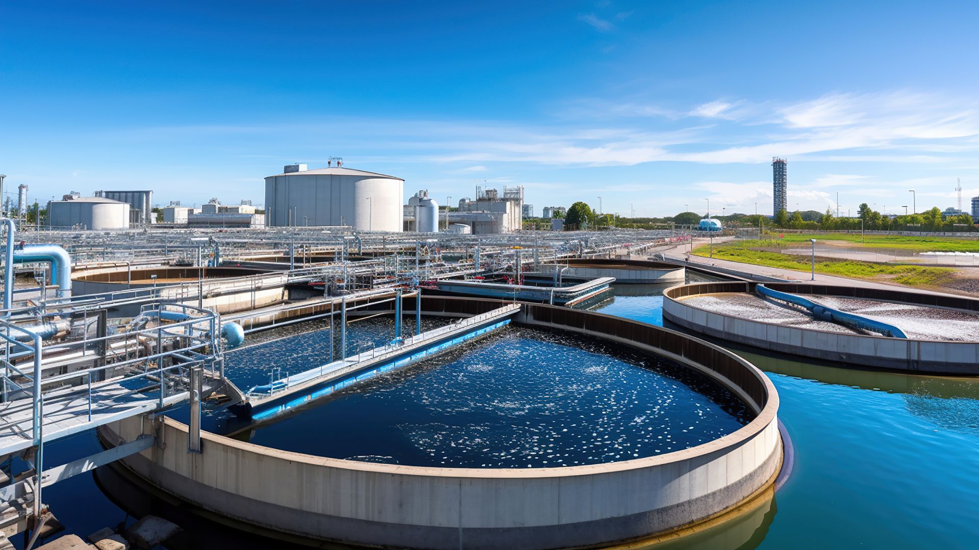 Wastewater treatment plant in Netherlands